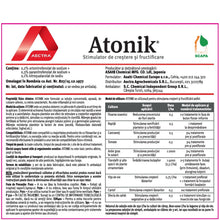 Încarcă imaginea în vizualizatorul Galerie, Atonik AECTRA – biostimulator pentru stimularea creșterii, înfloririi și fructificării plantelor