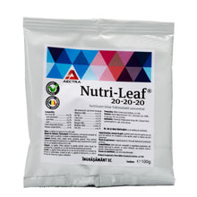 Încarcă imaginea în vizualizatorul Galerie, Nutri Leaf 20-20-20 100g AECTRA – fertilizant foliar NPK cu macro și microelemente pentru culturile agricole