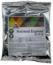 Încarcă imaginea în vizualizatorul Galerie, Nutrient Express 18-18-18 100g AECTRA – biostimulator și fertilizant NPK cu extract de alge pentru culturile agricole